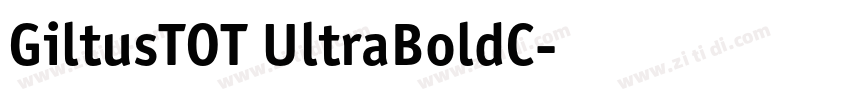 GiltusTOT UltraBoldC字体转换
